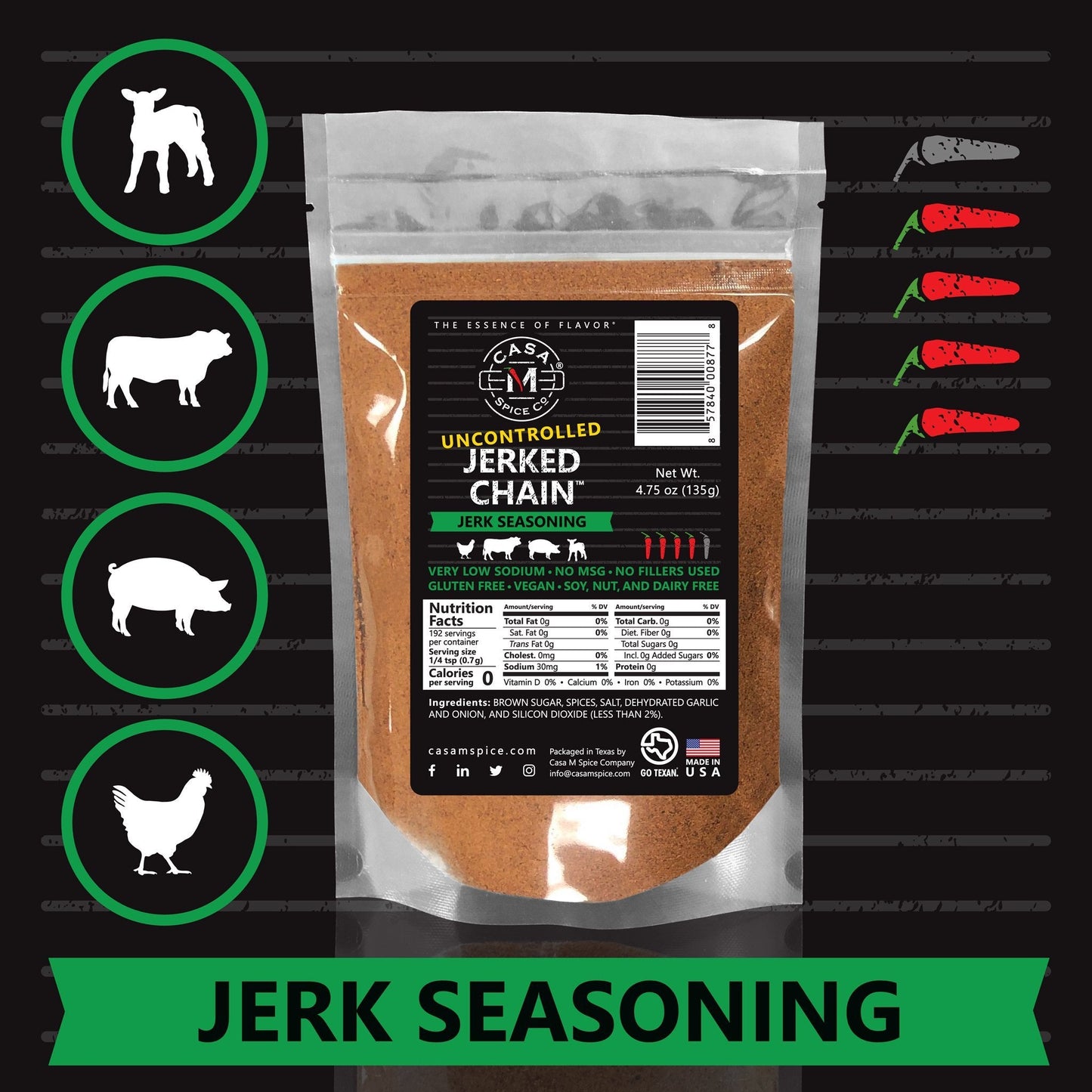 Casa M Spice Co® Jerked Chain®