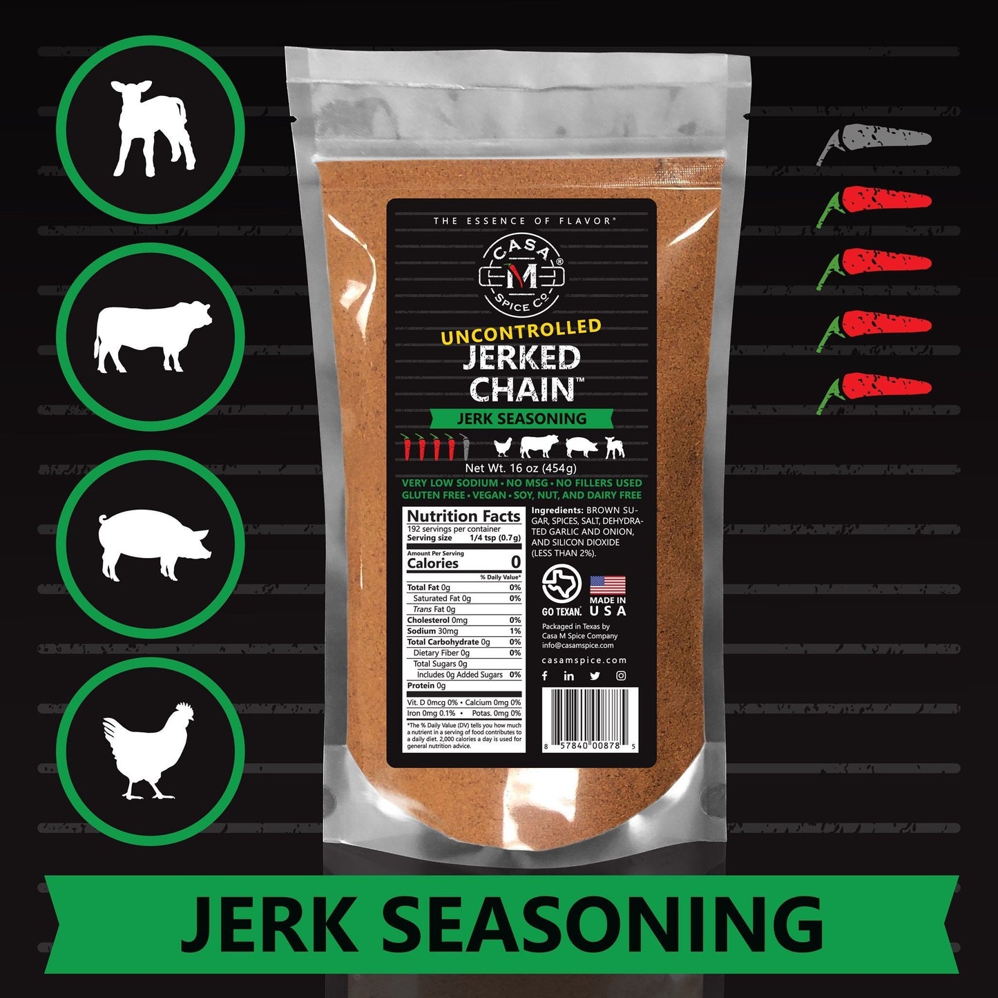Casa M Spice Co® Jerked Chain®