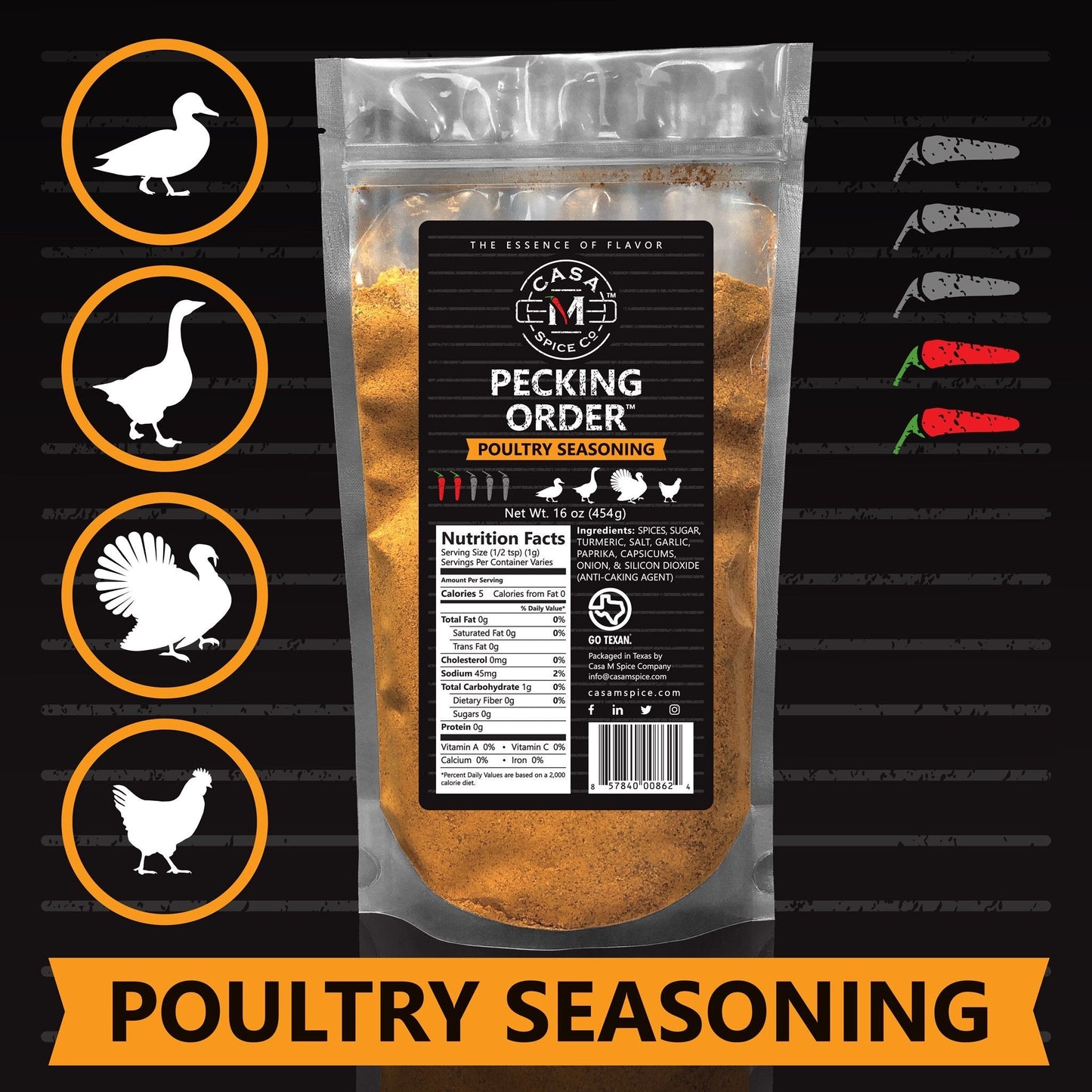 Casa M Spice Co® Pecking Order®