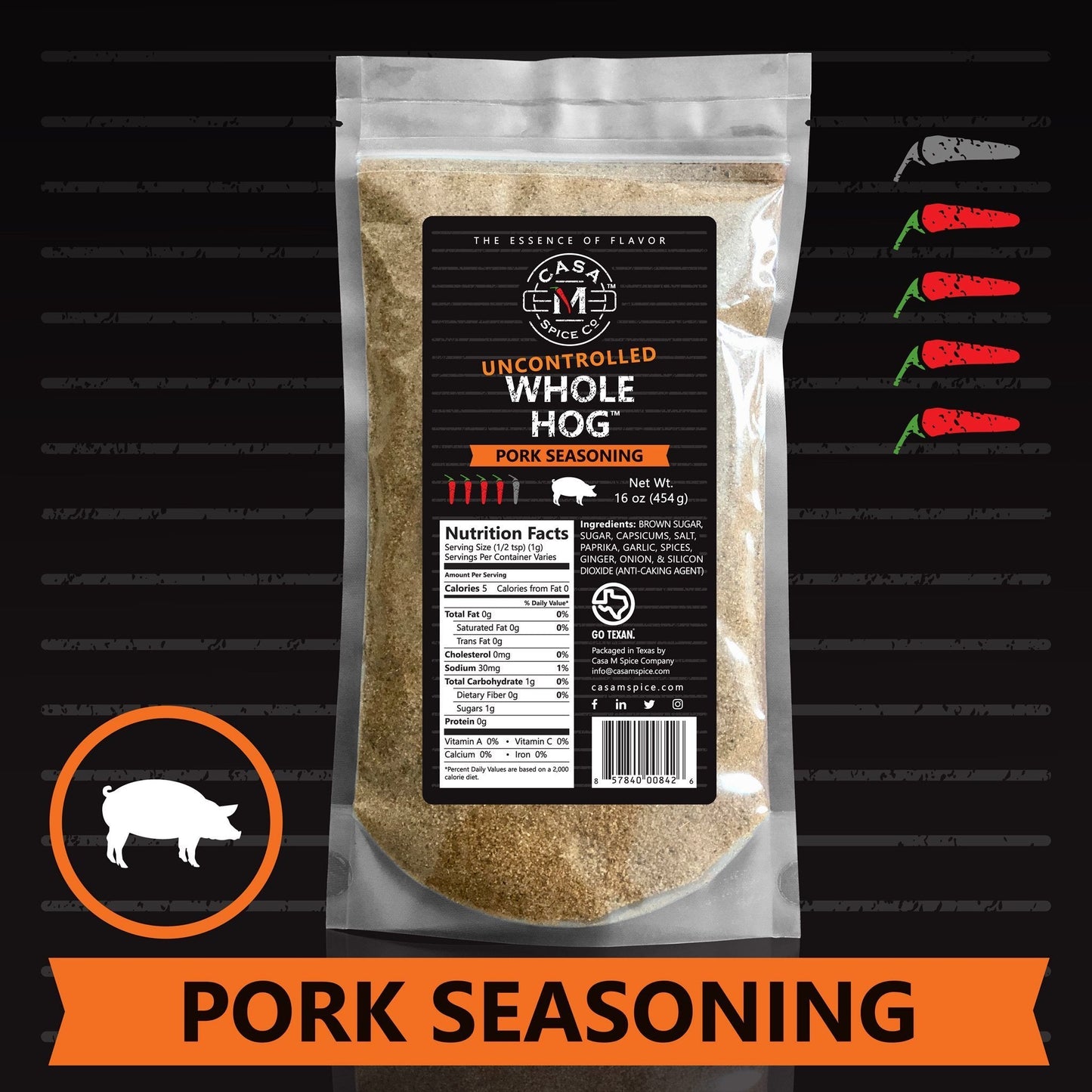 Casa M Spice Co® Whole Hog®
