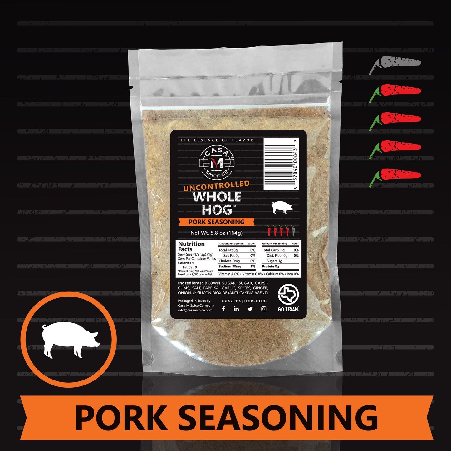 Casa M Spice Co® Whole Hog®