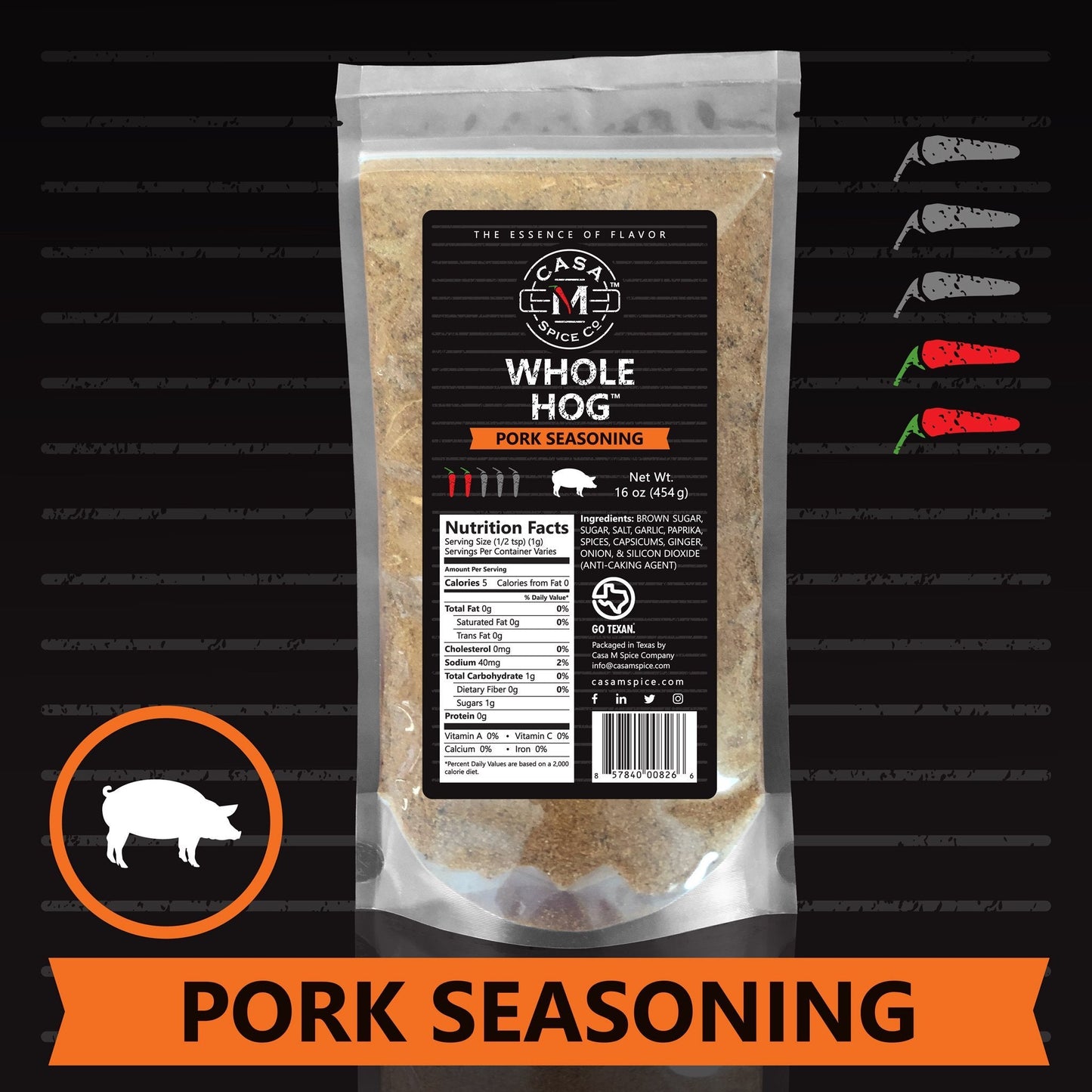 Casa M Spice Co® Whole Hog®